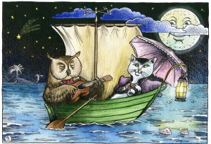 the_owl_and_the_pussycat_by_loneanimator-d4kdrct